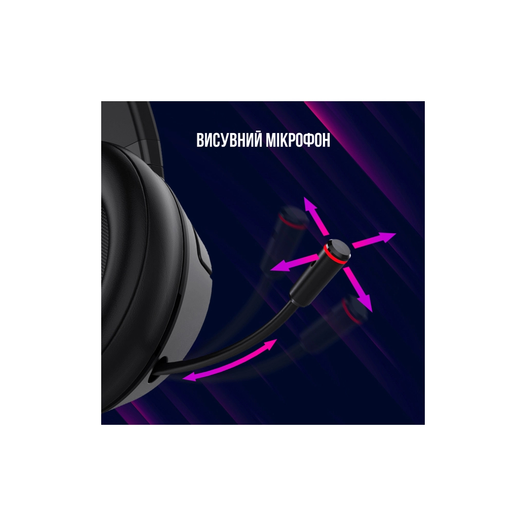 Навушники Lorgar Noah 500 Wireless Gaming Black (LRG-GHS500) - зображення 6