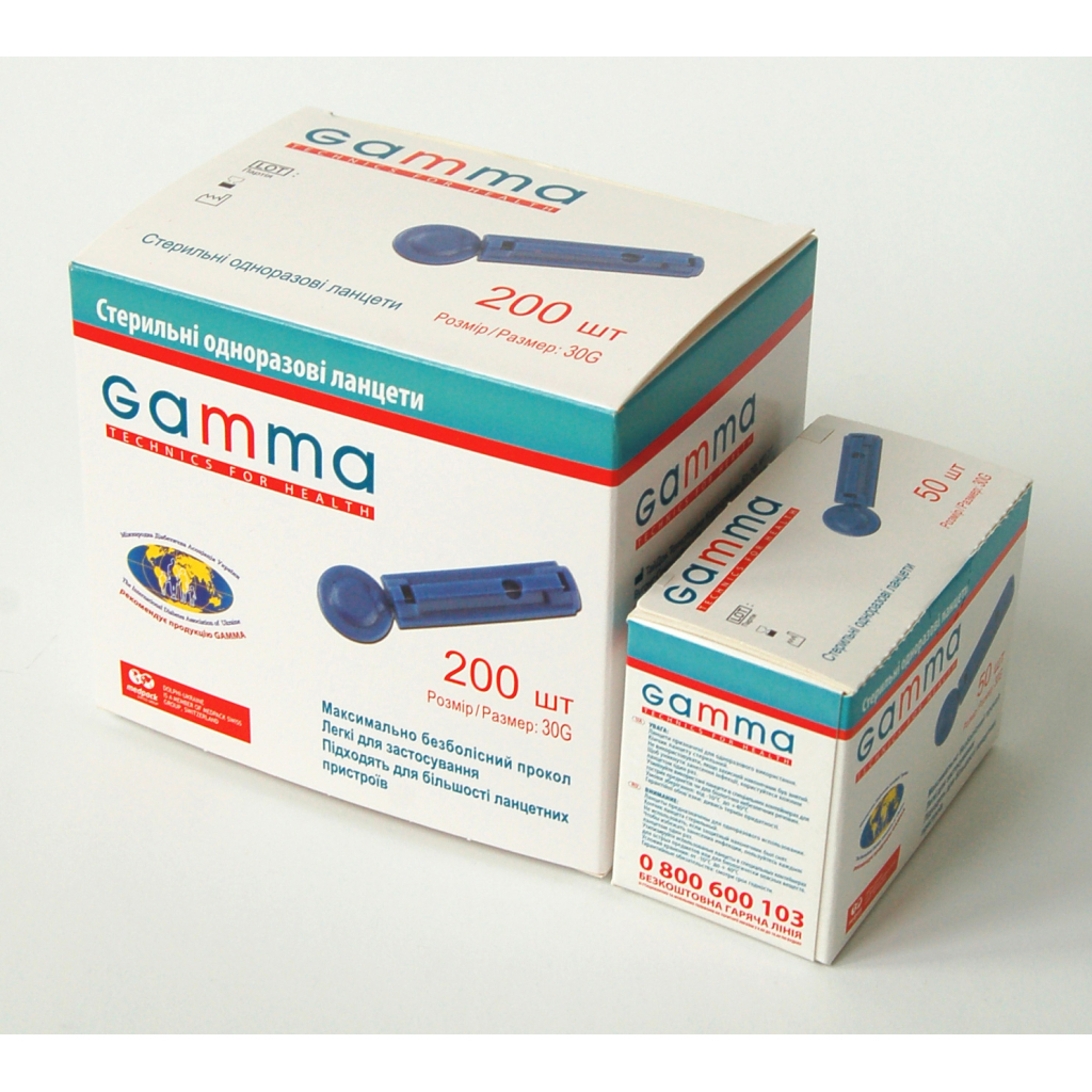 Ланцети Gamma 200 шт. (7640162324656) - изображение 8