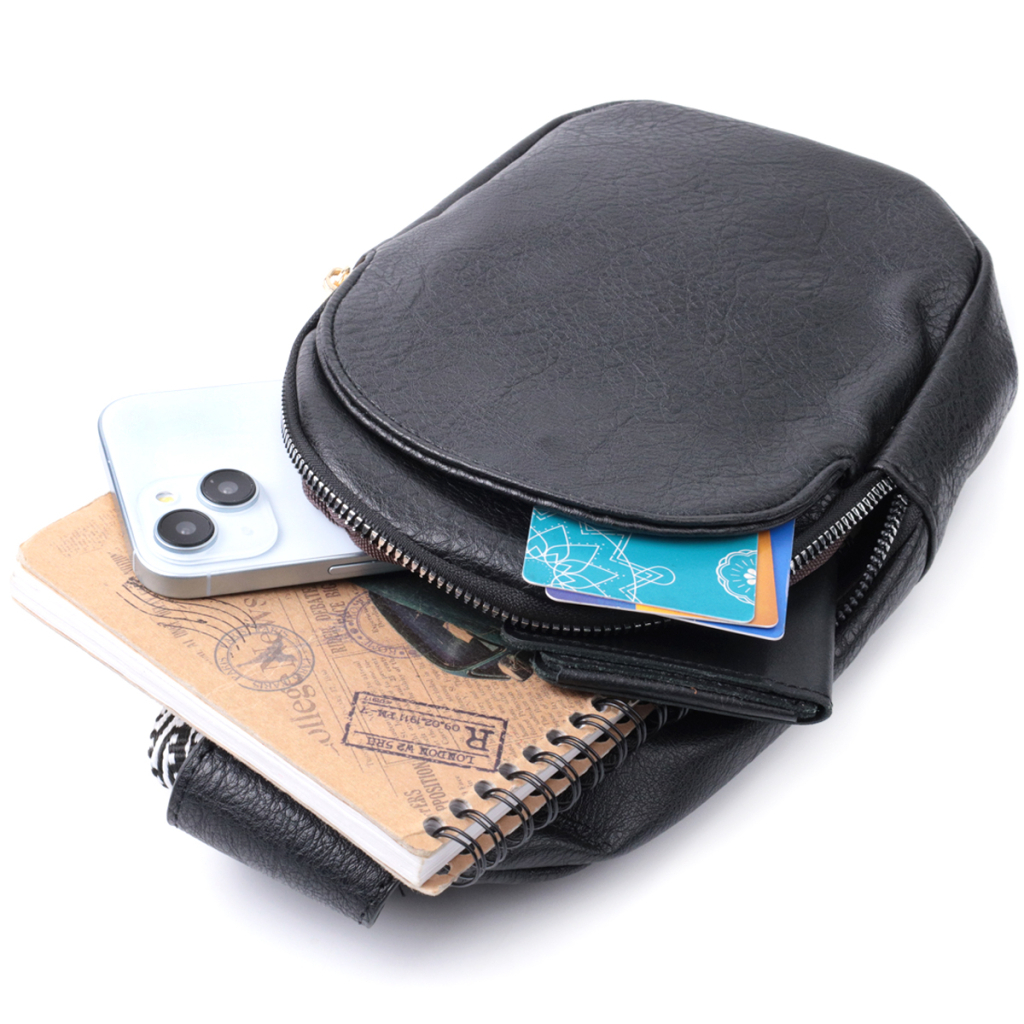 Сумка Vintage З екошкіри Чорна (22781) - зображення 8