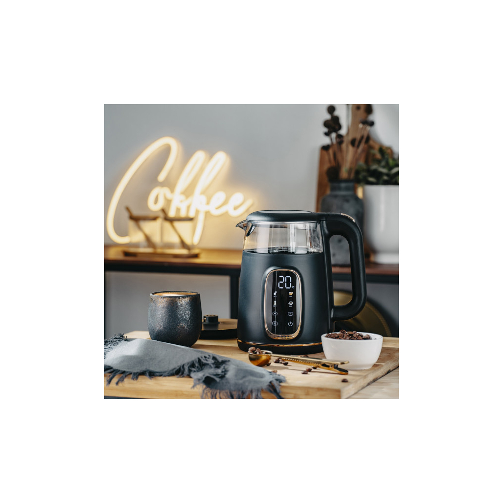 Електрочайник Adler AD 1305 black gold - зображення 11