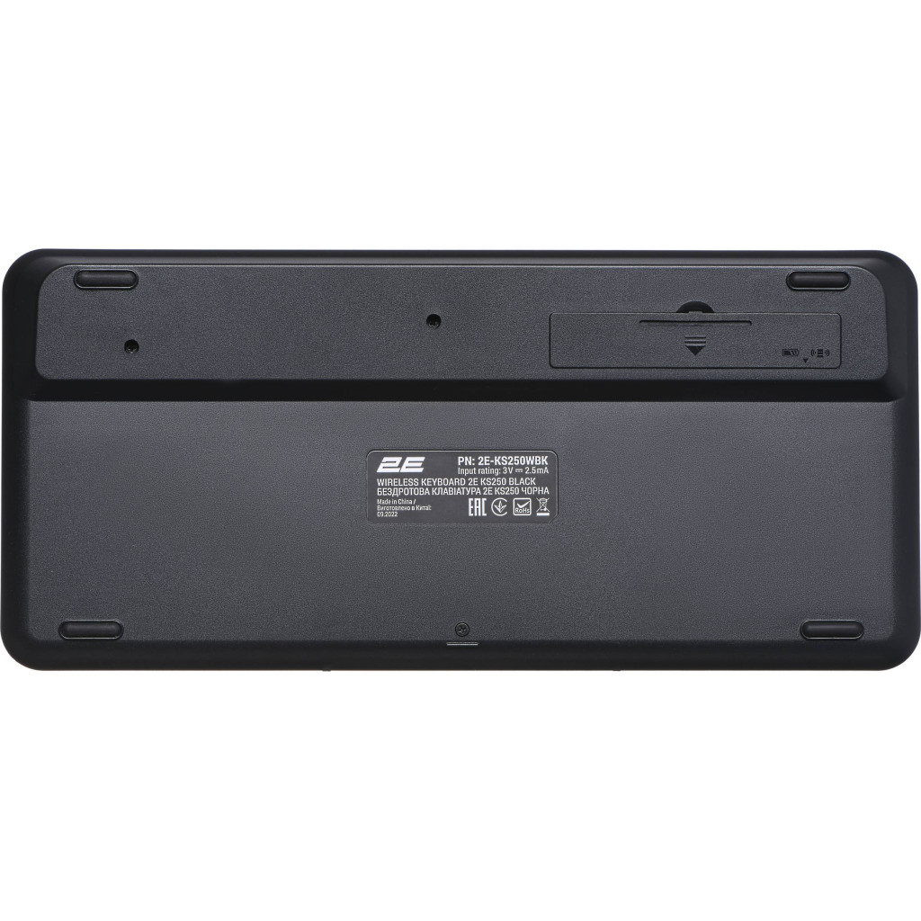 Клавіатура 2E KS250 Wireless/Bluetooth Black (2E-KS250WBK) - зображення 9