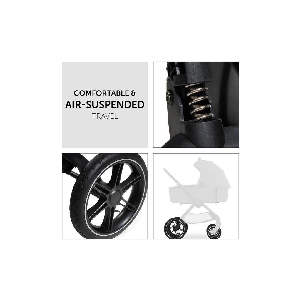 Коляска Hauck 2 в 1 Walk N Care Air (Dark Grey) (16548-5) - зображення 8