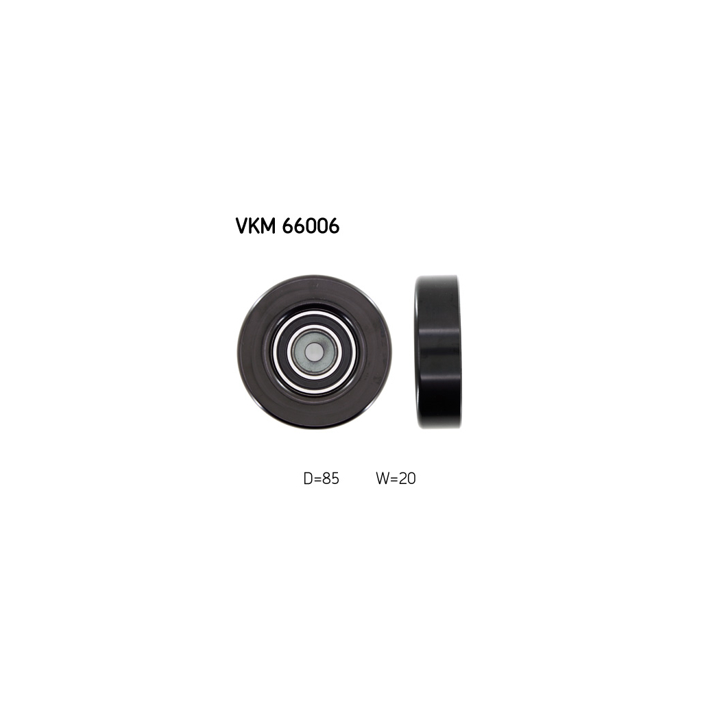 Ролик натягувача ременя SKF VKM 66006 - зображення 1