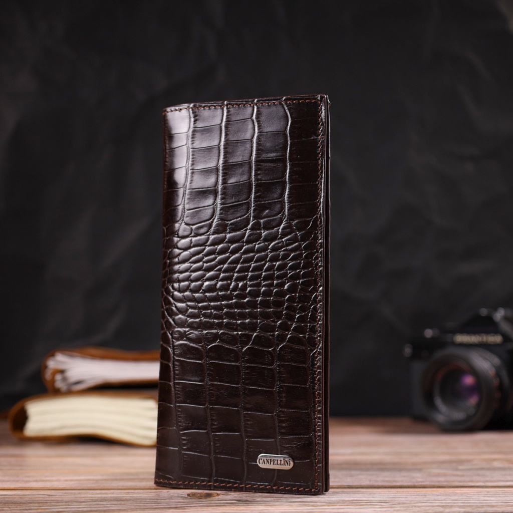 Гаманець Canpellini З натуральної шкіри Коричневий (21907) - зображення 8
