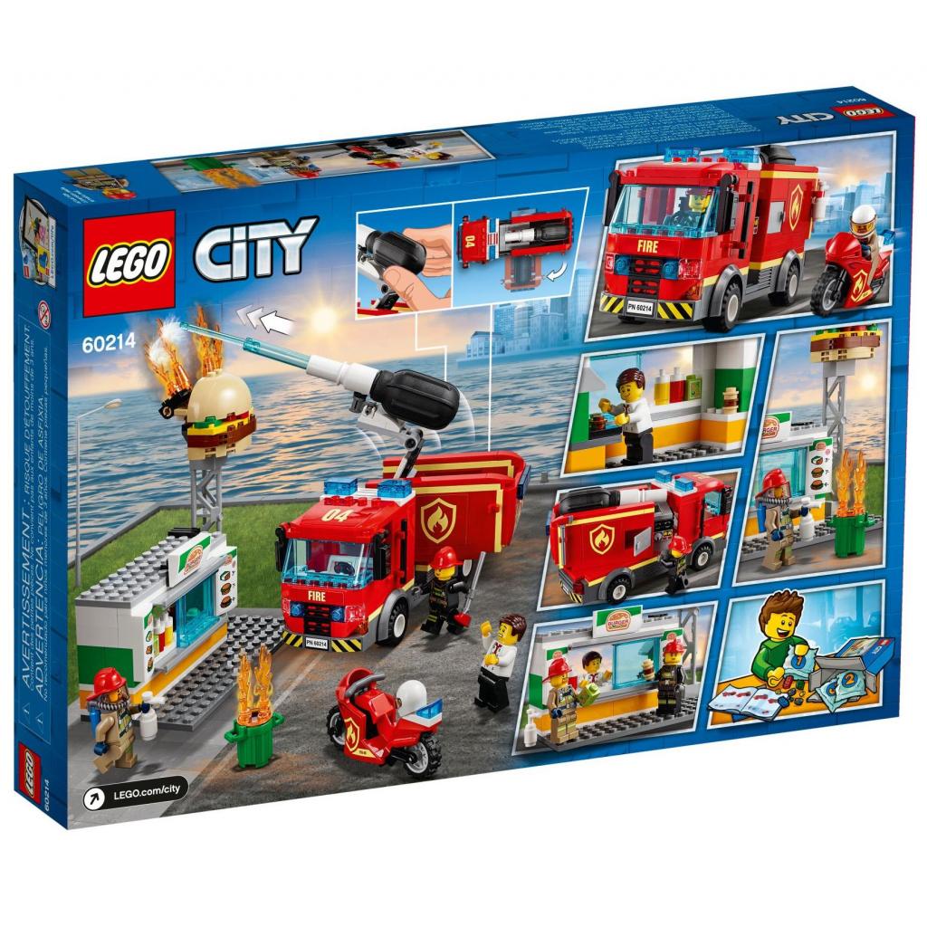 Конструктор LEGO City Пожежа в бургер-кафе 327 деталей (60214) - зображення 7