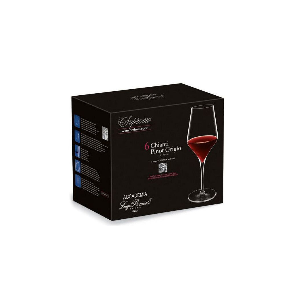 Набір келихів Luigi Bormioli Supremo для бургунського вина 650 мл 6 шт/уп (11277/01) - изображение 2