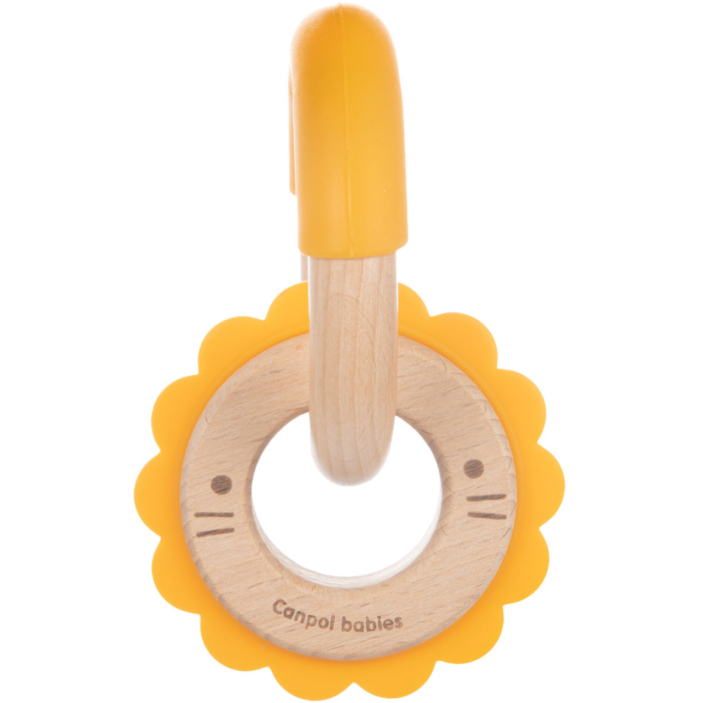 Прорізувач Canpol babies дерев'яно-силіконова Лев (80/300) - зображення 2
