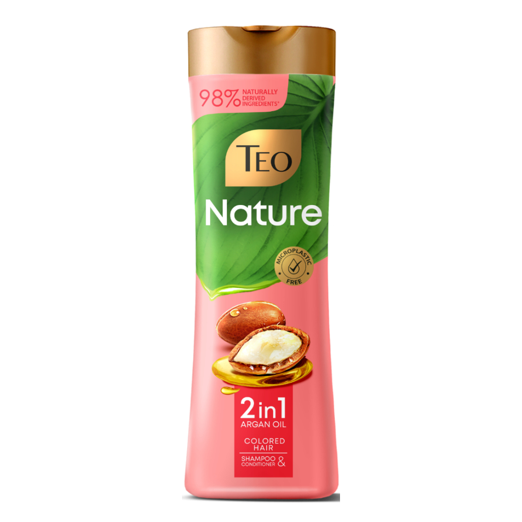 Шампунь Teo Beauty Nature 2 in 1 Argan Oil Shampoo & Conditioner 350 мл (3800024046773) - изображение 1