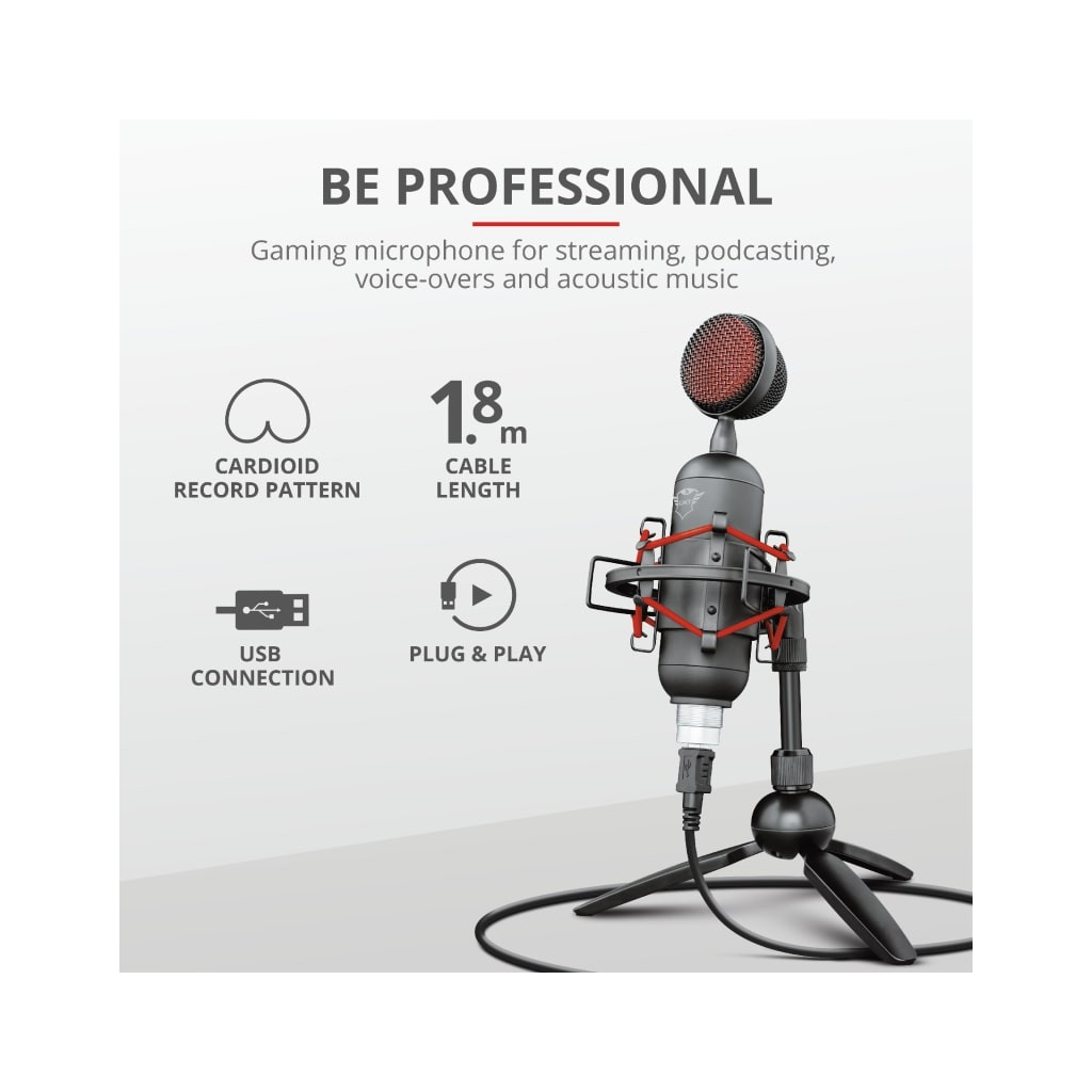 Мікрофон Trust GXT 244 Buzz USB Streaming Microphone Black (23466) - зображення 9