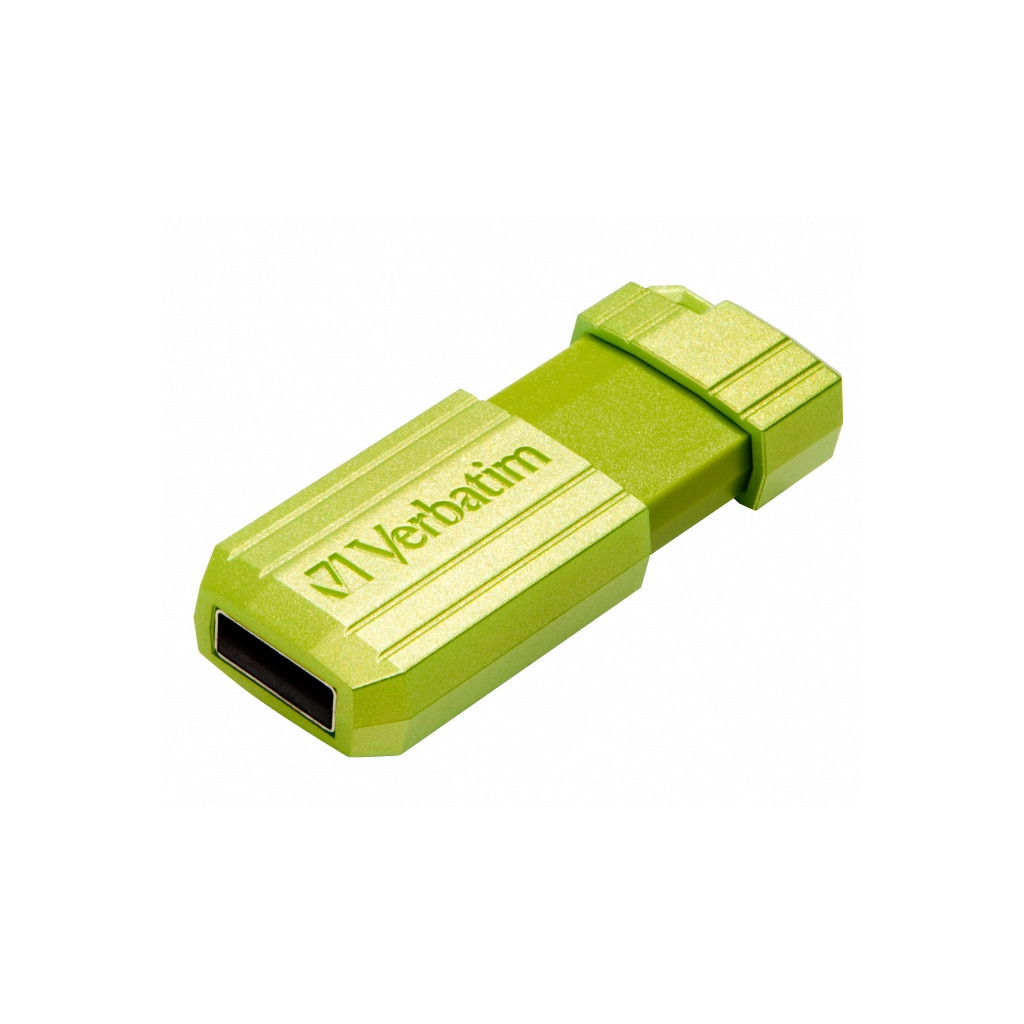 USB флеш накопичувач Verbatim 32GB PinStripe Euc Green USB 2.0 (049958) - зображення 2