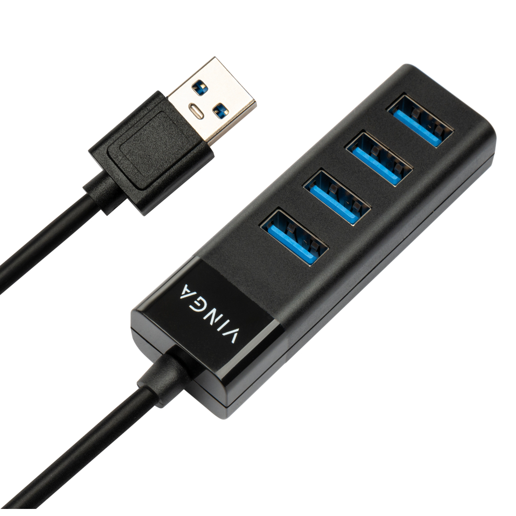 Концентратор Vinga USB3.0 to 4*USB3.0 HUB (VHA3A4) - зображення 1