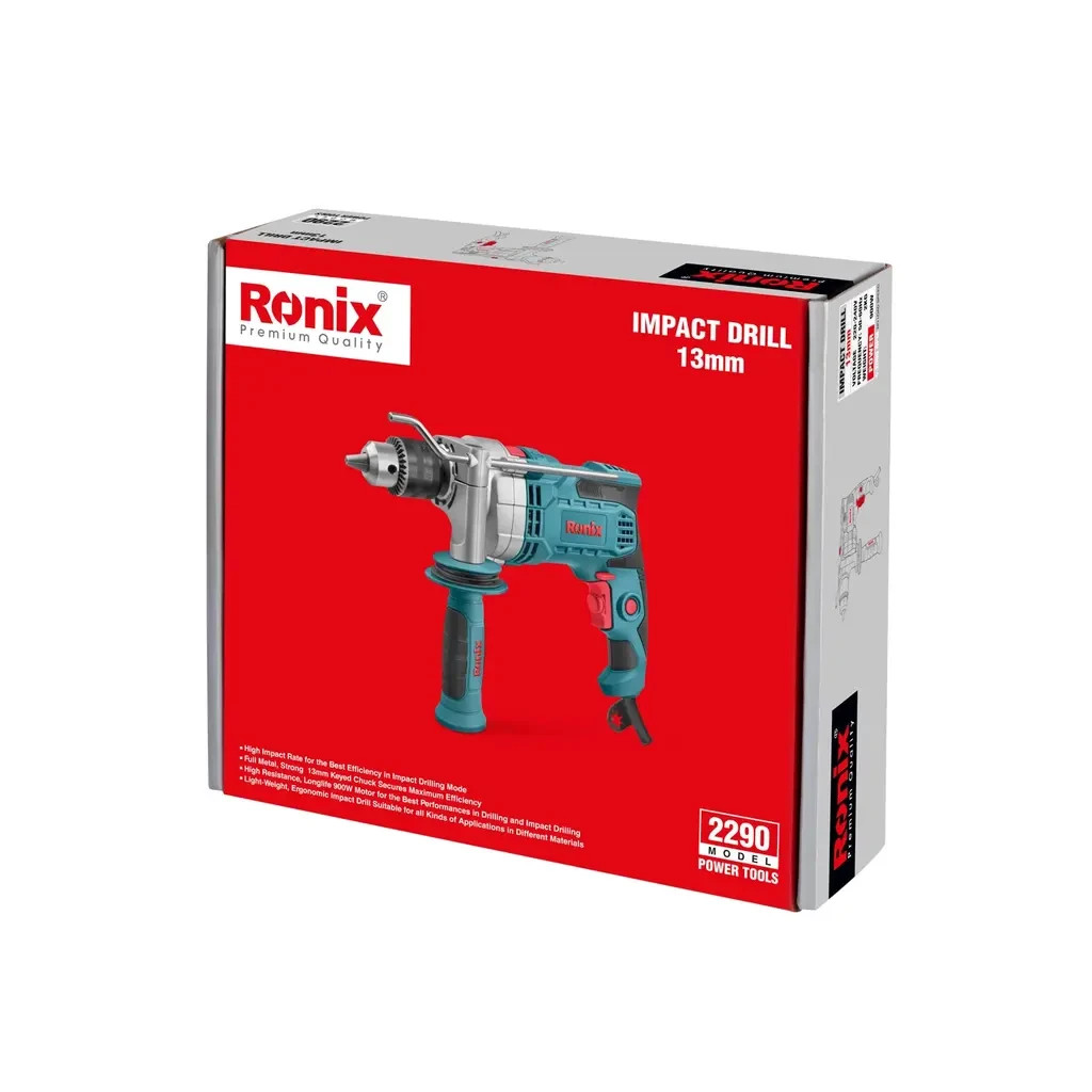 Дриль Ronix ударний 900Вт (2290) - зображення 12