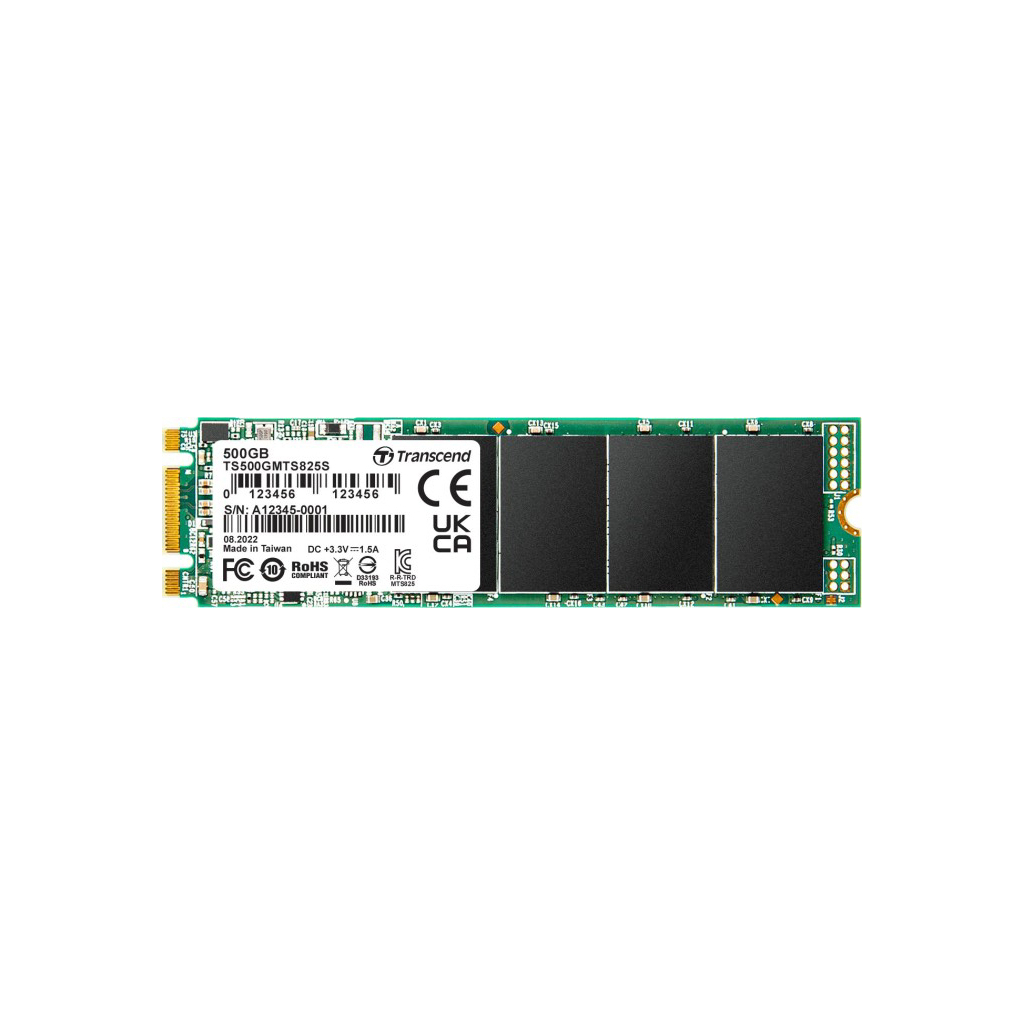 Накопичувач SSD M.2 2280 500GB Transcend (TS500GMTS825S) - зображення 1