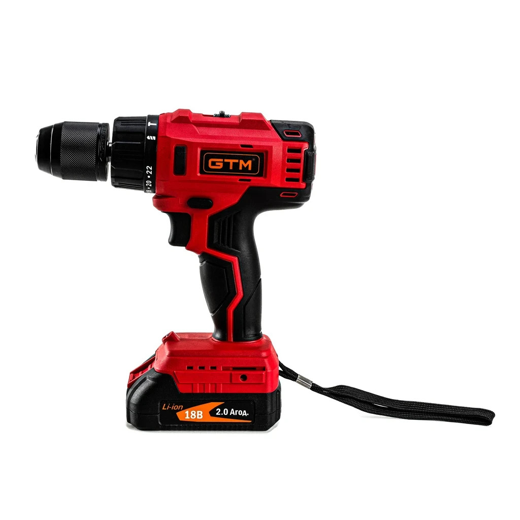 Шуруповерт GTM DSI18/60BL з ударом, 18V, 60Нм, 2x2Ah - зображення 3