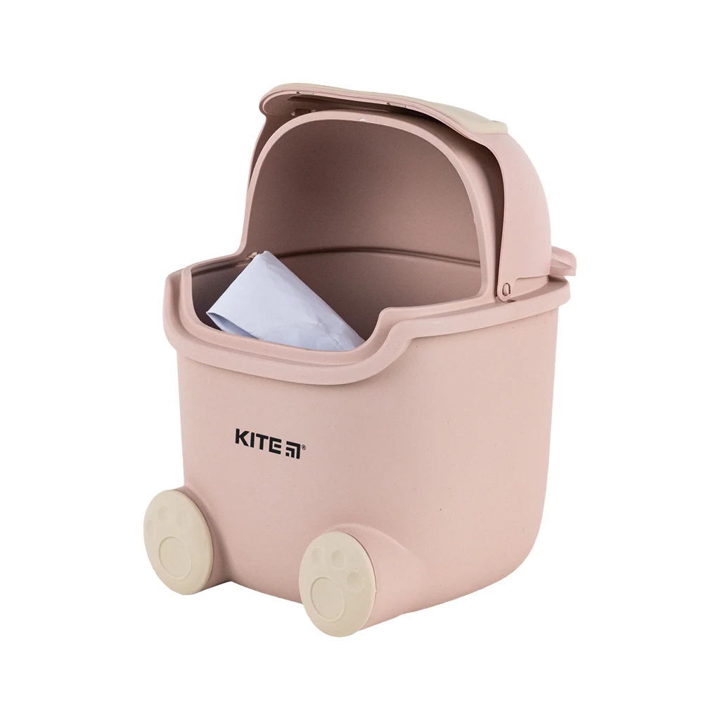 Кошик для паперів Kite Настільний контейнер для сміття, рожевий (K24-009-5) - зображення 4