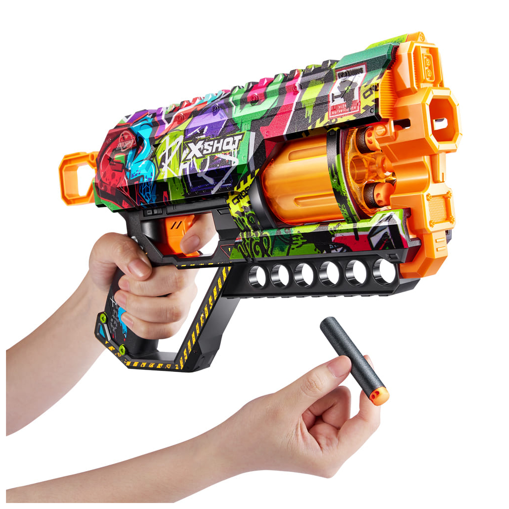 Іграшкова зброя Zuru X-Shot Швидкострільний бластер Skins Griefer Graffiti (12 патронів) (36561G) - зображення 9