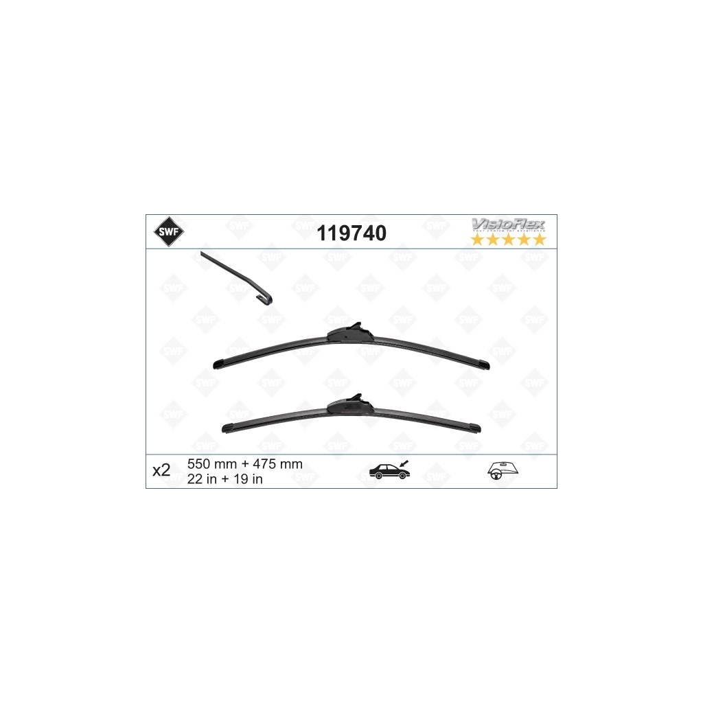 Щітка склоочисника SWF 119740 - зображення 1