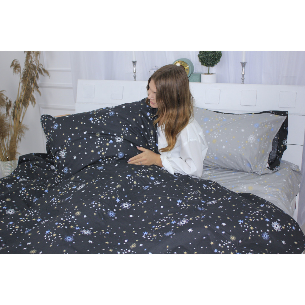 Постільна білизна MirSon Бязь Ranforce Elite 17-0484 Constellation Євро (2200004677729) - изображение 4