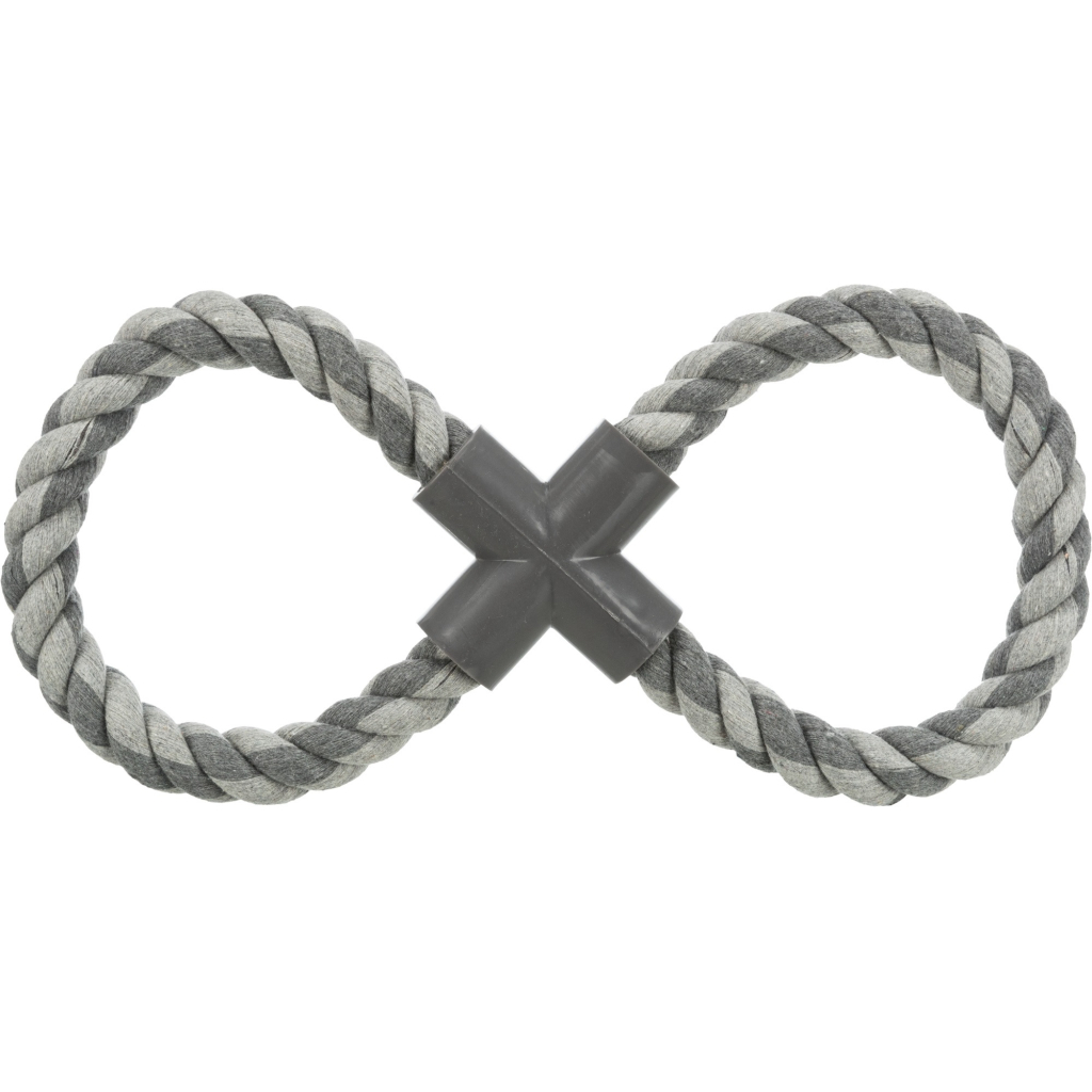 Іграшка для собак Trixie Канат-вісімка з пластиковою хрестовиною 35 см (4011905032788) - зображення 3