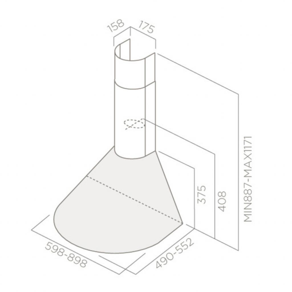 Витяжка кухонна Elica TONDA IX F/90 - изображение 2