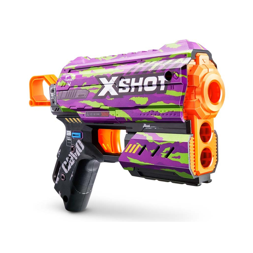 Іграшкова зброя Zuru X-Shot Швидкострільний бластер Skins Flux Crucifer (8 патронів) (36516J) - зображення 1