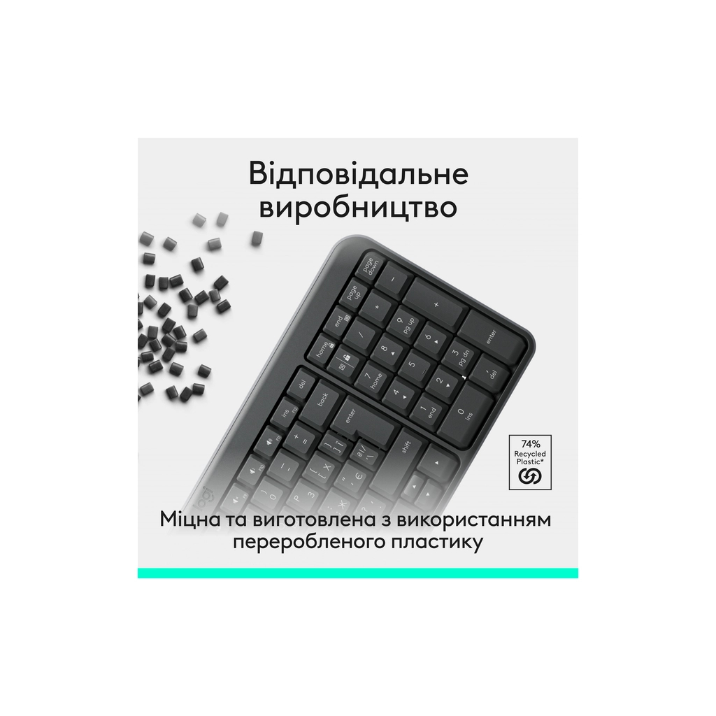 Клавіатура Logitech K250 Bluetooth UA Graphite (920-013822) - зображення 6