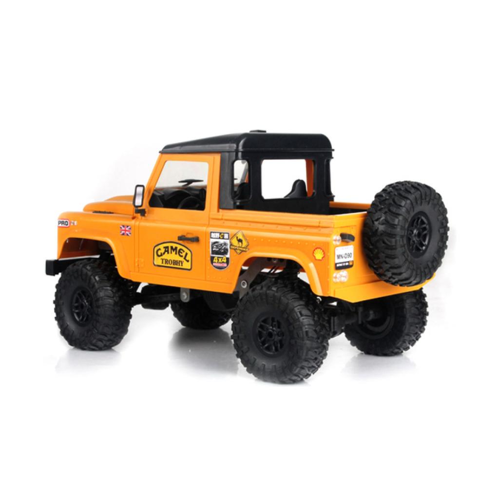 Радіокерована іграшка MN Model Краулер D90 Defender повнопривідний, 1:12 жовтий (MN-91-1Y) - зображення 4
