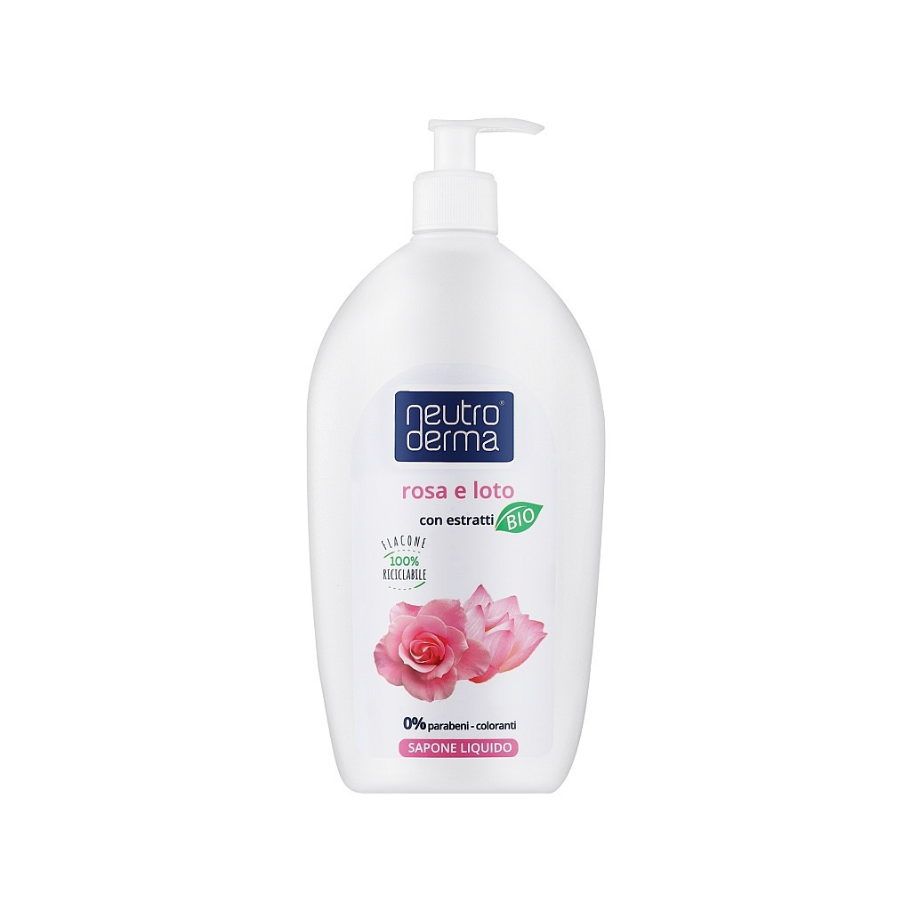 Рідке мило Neutro Derma З органічними екстрактами Лотоса та Троянди 1000 мл (8033993194199) - зображення 1