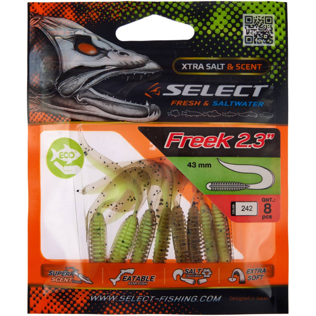 Силікон рибальський Select Freek 2.3" 242 (8 шт/уп) (1870.72.28) - зображення 2