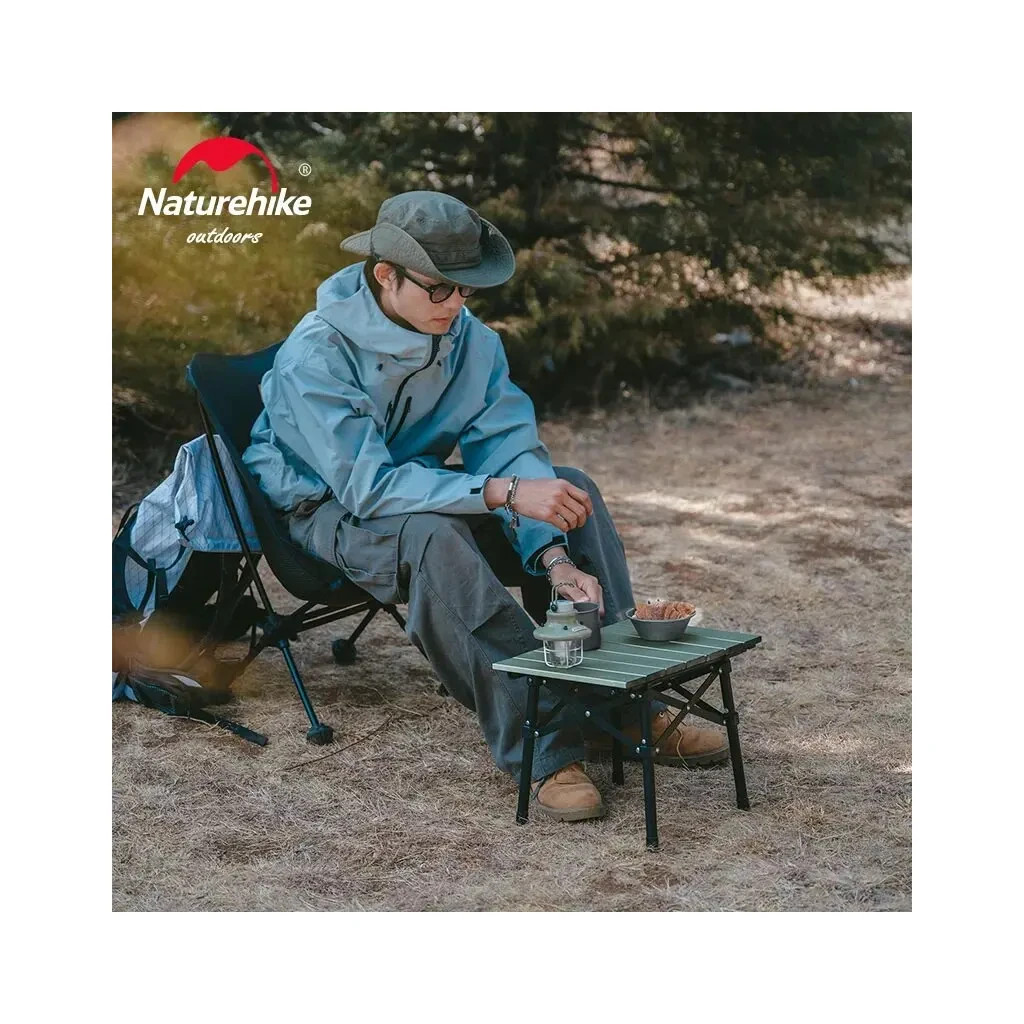 Туристичний стіл Naturehike CNH22JU050 алюміній світло-коричневий (6975641885320) - зображення 6