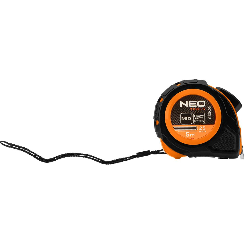 Рулетка Neo Tools 5мx25мм, з фіксатором змотування (67-223) - зображення 7