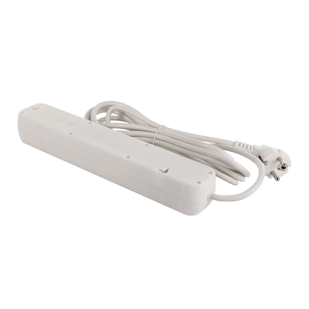 Мережевий фільтр живлення ColorWay CW-PSEA53W, 5 розеток/ 3M white (CW-PSEA53W) - зображення 5