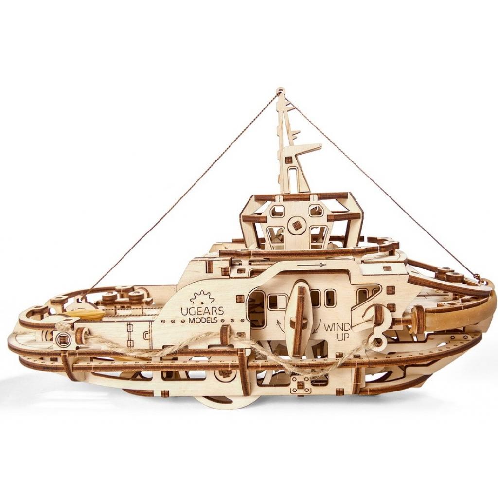 Збірна модель Ugears механічний Буксир (70078) - зображення 3