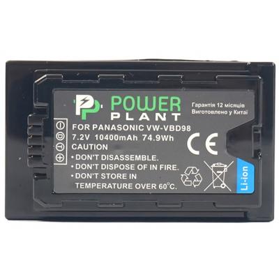 Акумулятор до фото/відео PowerPlant Panasonic VW-VBD98, 10400mAh (CB970100) - зображення 2