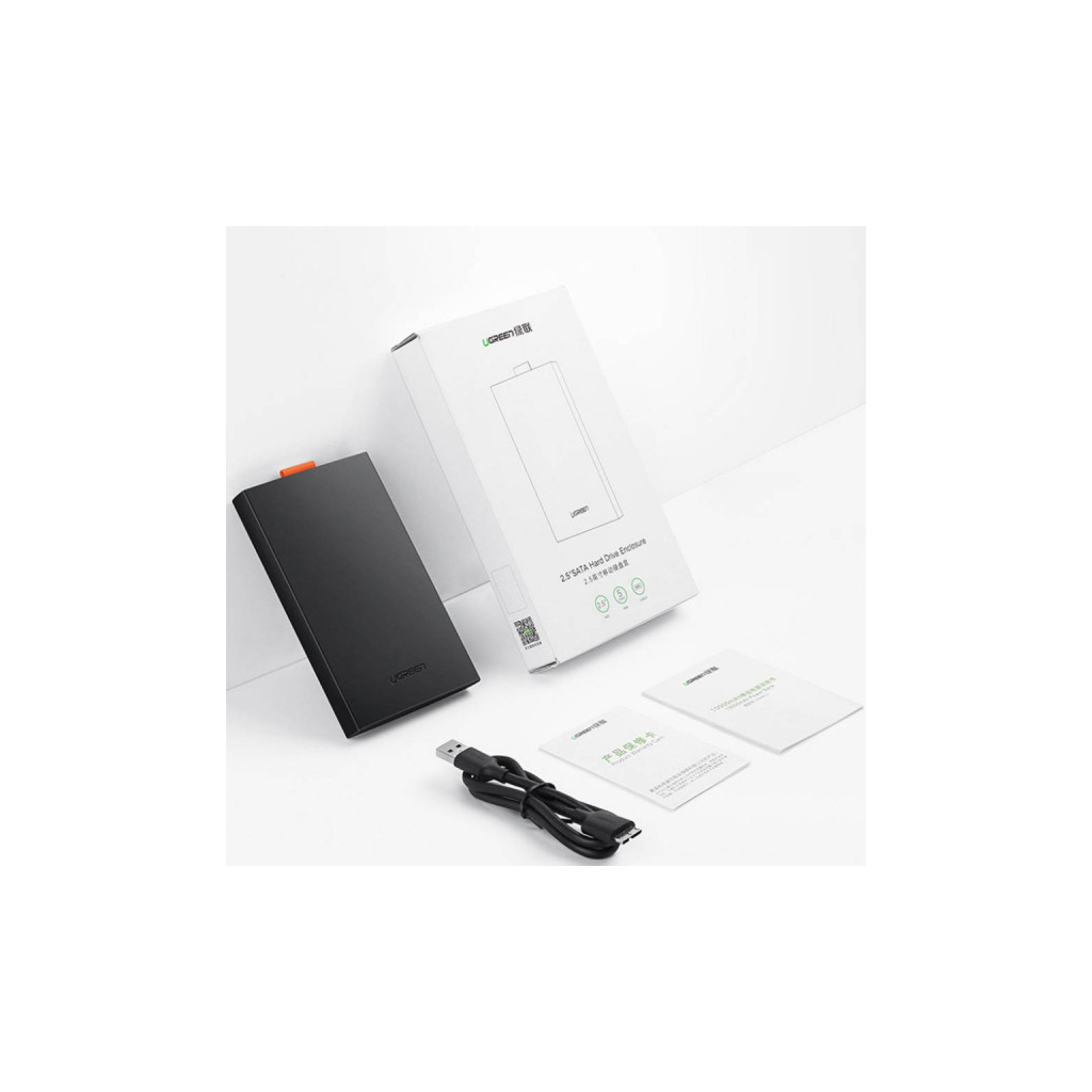 Кишеня зовнішня UGREEN USB 3.0 to 2.5" HDD/SSD CM237 black (60353) - зображення 5