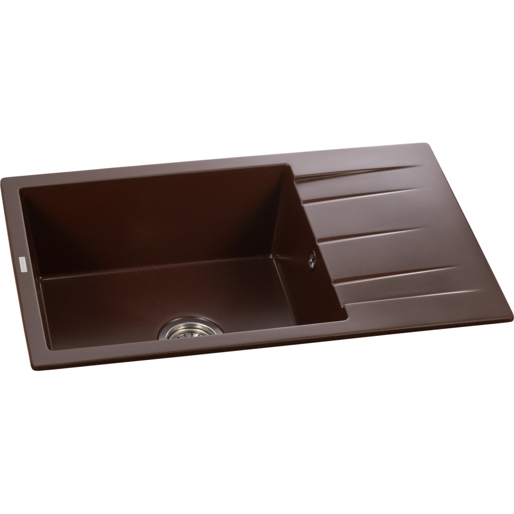 Мийка кухонна GRANADO NAVIA marron з сифоном (775*495mm.) (gr3806) - зображення 2