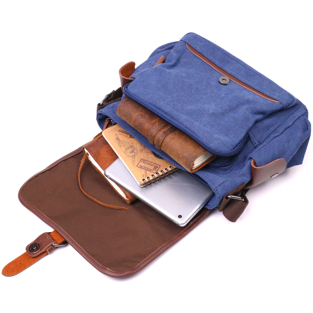 Сумка Vintage З текстилю Синя (21250) - зображення 8