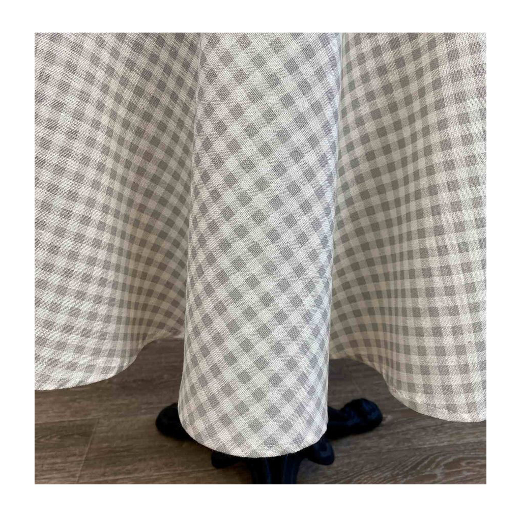 Скатертина Прованс Bella Сіра клітинка 132х180 (013620) - зображення 4