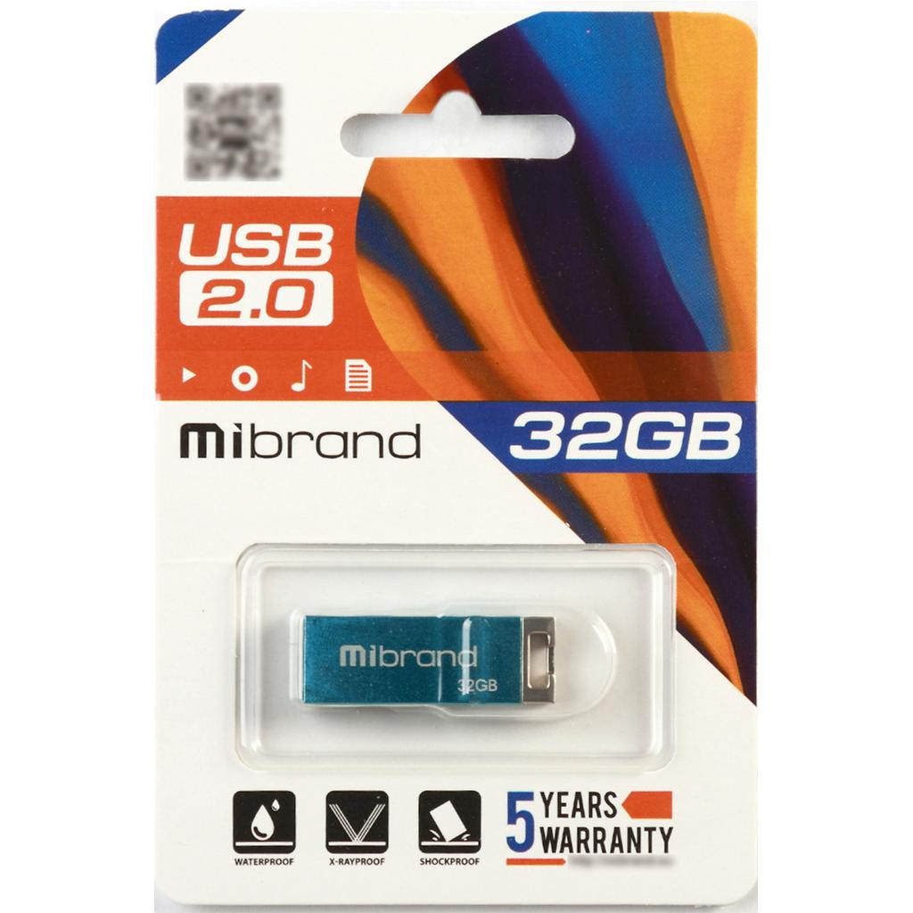 USB флеш накопичувач Mibrand 32GB Сhameleon Light Blue USB 2.0 (MI2.0/CH32U6LU) - зображення 2