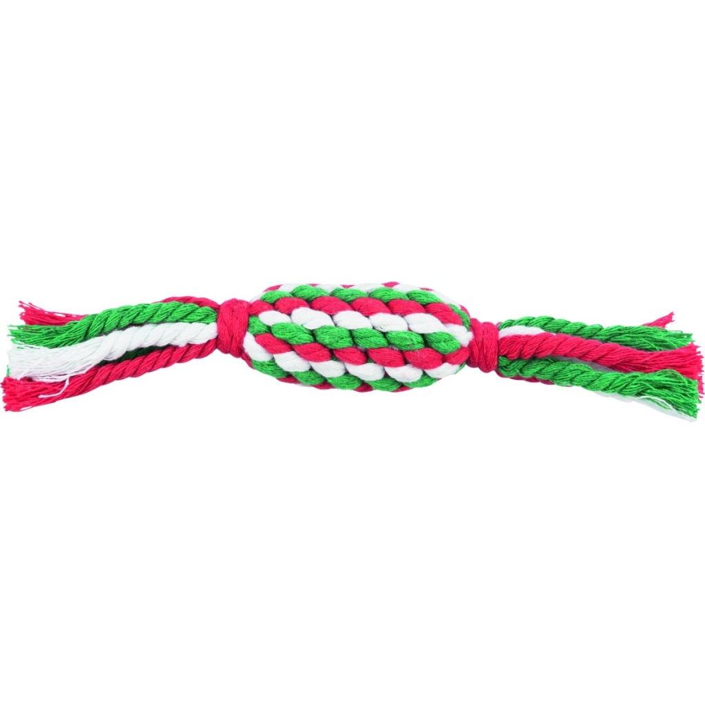 Іграшка для собак Trixie Різдвяна Канат-льодяник Бавовна/поліестер 24 см (4011905925967) - зображення 1