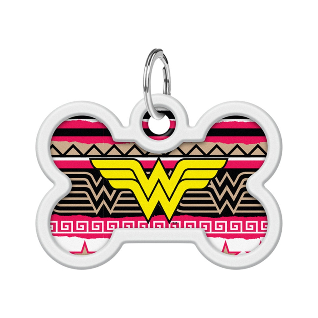 Адресник для тварин WAUDOG Smart ID з QR паспортом "Чудо жінка 4", кістка 40х28 мм (0640-1019) - зображення 2