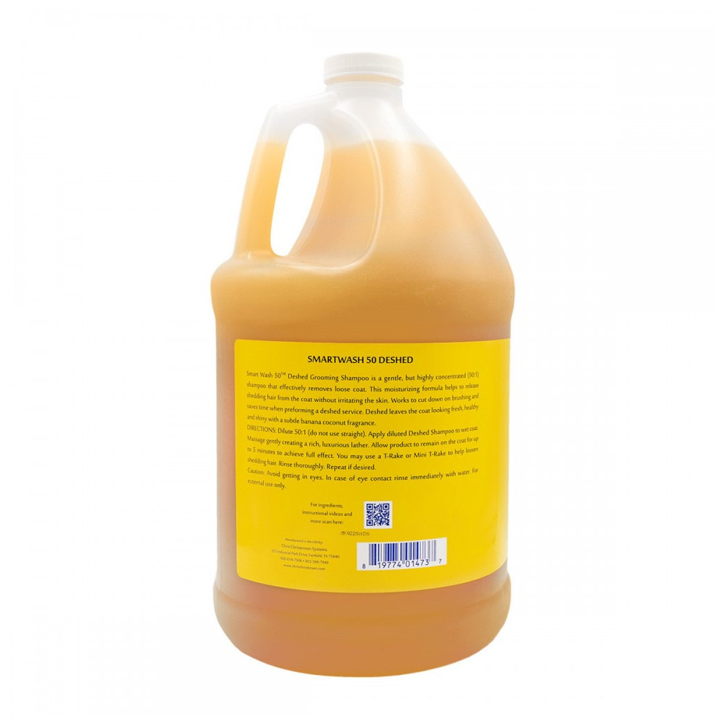 Шампунь для тварин Chris Christensen Smartwash 50 De-Shed для полегшення линяння 3.8 л (819774014737) - зображення 2