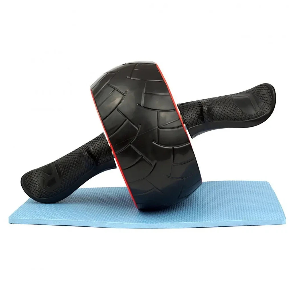 Ролик для преса PowerPlay зі зворотним механізмом AB Wheel Pro Чорно-червоний (PP_4326_Black/Red) - зображення 3