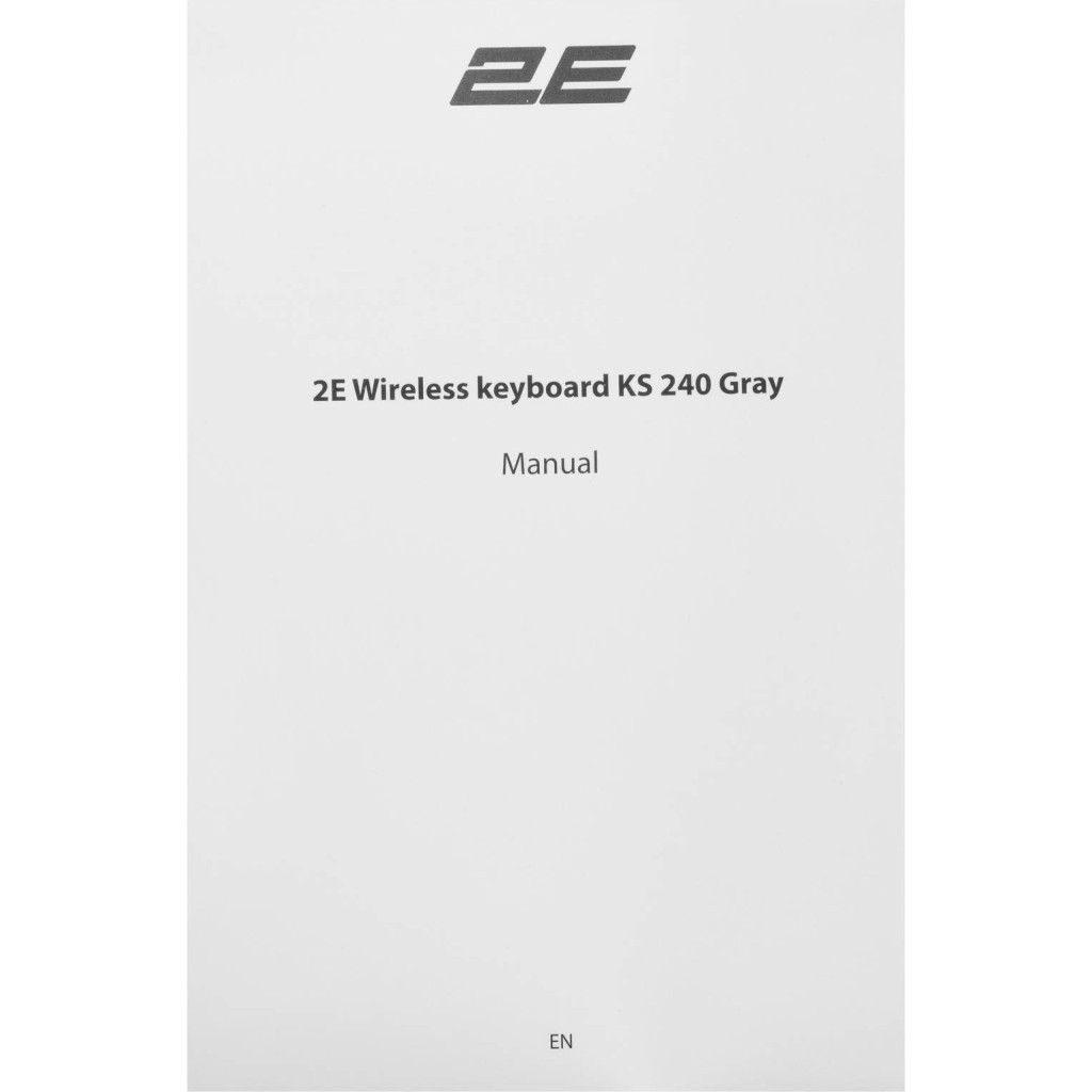 Клавіатура 2E KS240 Wireless/Bluetooth Grey (2E-KS240WG) - зображення 9