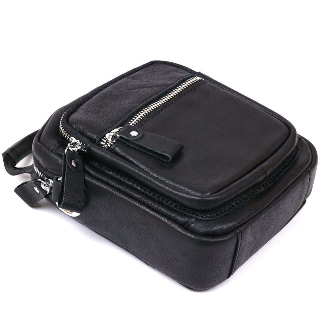 Сумка Vintage Чоловіча з натуральної шкіри Чорна (20477) - зображення 3