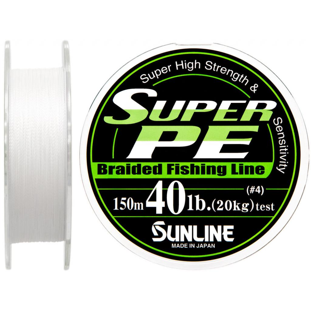Шнур Sunline Super PE 150м білий 0.33мм 40LB/20кг (1658.01.65) - зображення 1