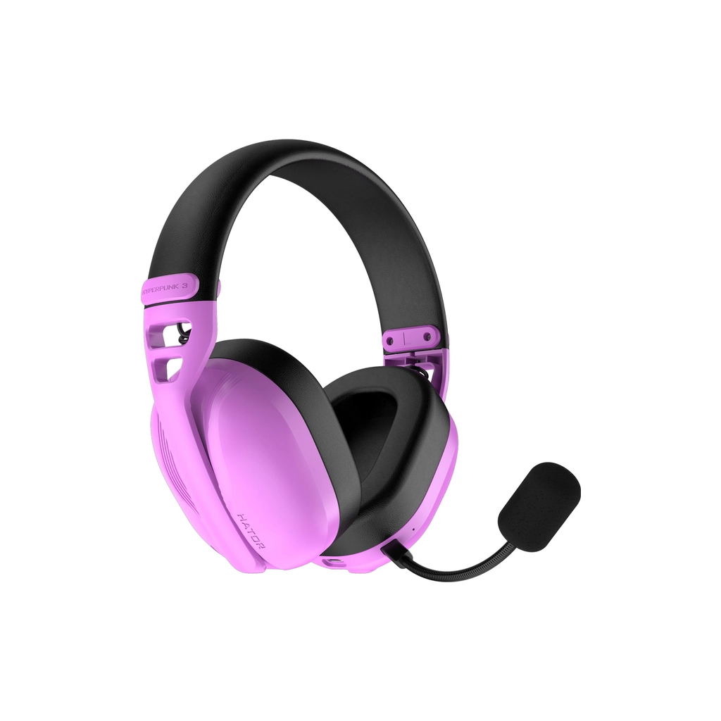Навушники Hator Hyperpunk 3 Wireless Hi-Res SyncHUB connection Cyber Violet (ESH19) - зображення 1
