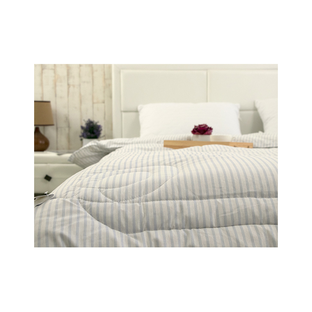 Ковдра Руно вовняна Blue stripes 172х205 (316.02ШУ_Blue stripes) - зображення 8