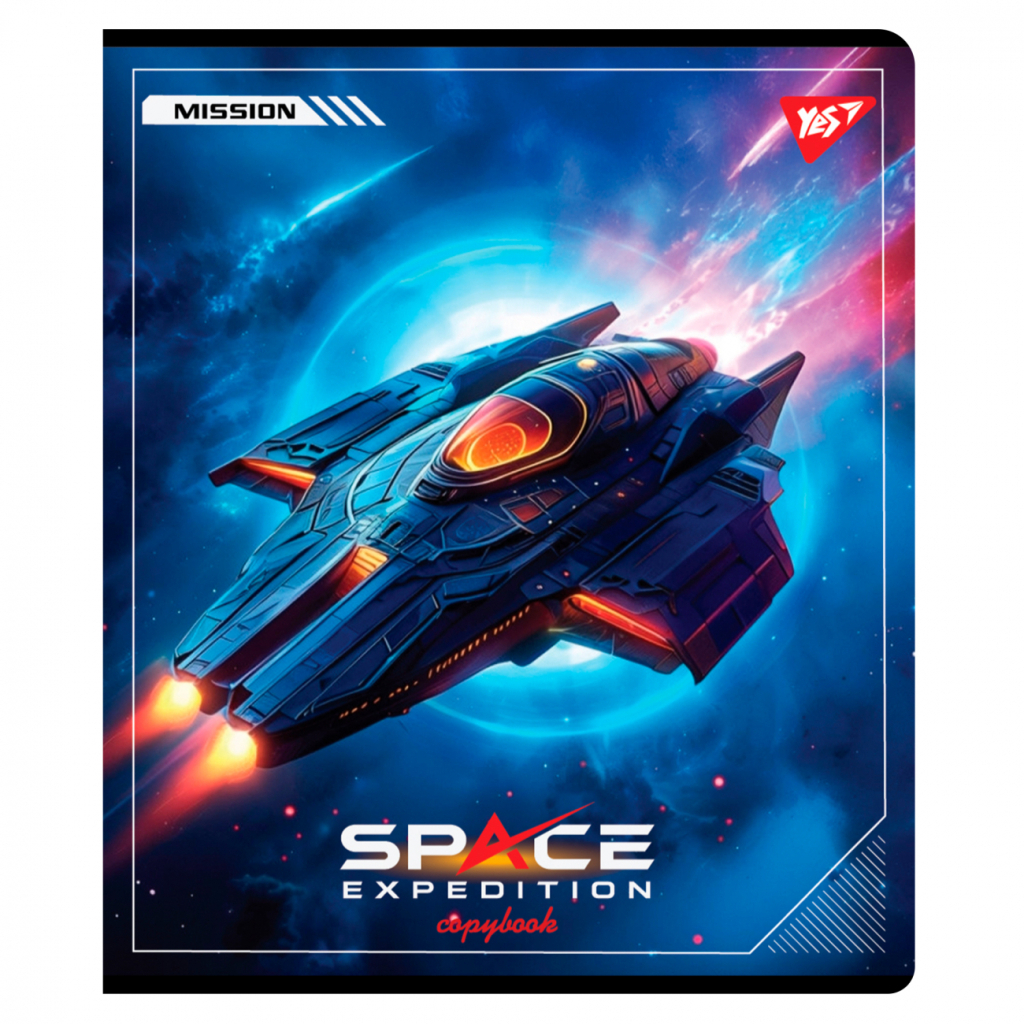 Зошит Yes Space expedition 12 аркушів лінія (767512) - зображення 3