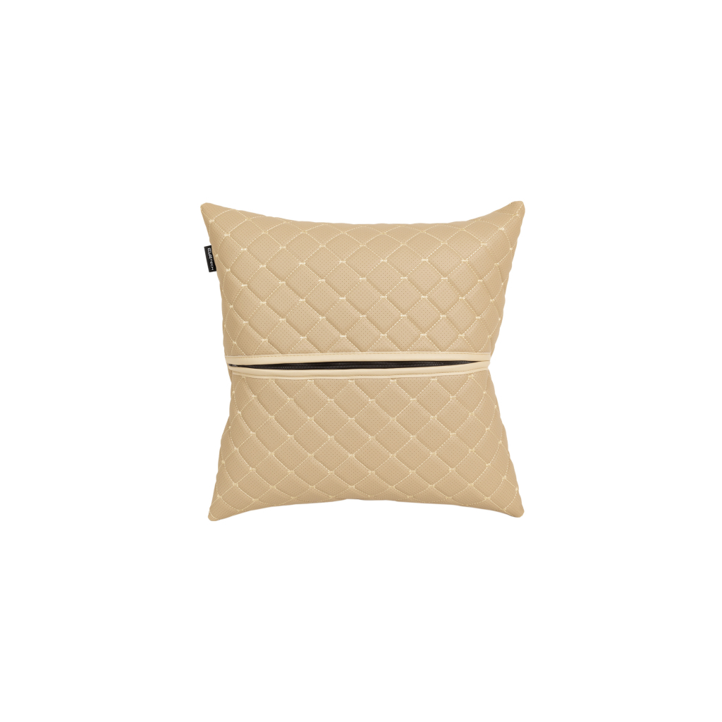 Подушка EVAtech ECO 40x40 см бежева з бежевою ниткою (SPBCSII) - зображення 2
